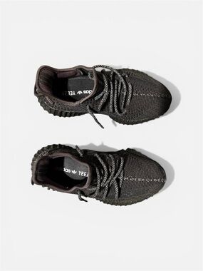 adidas Yeezy Boost Black Knit Low-Top Sneakers